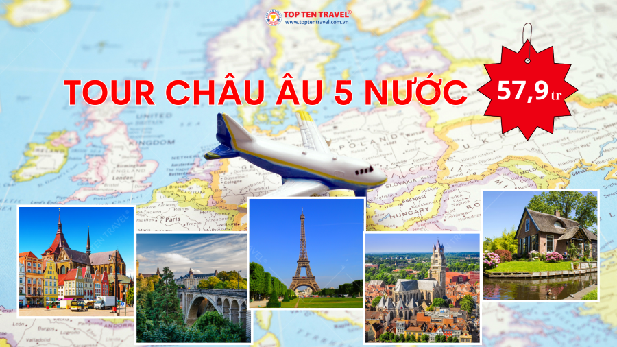Tour Châu Âu 5 nước 9N8D giá chỉ 57,9tr