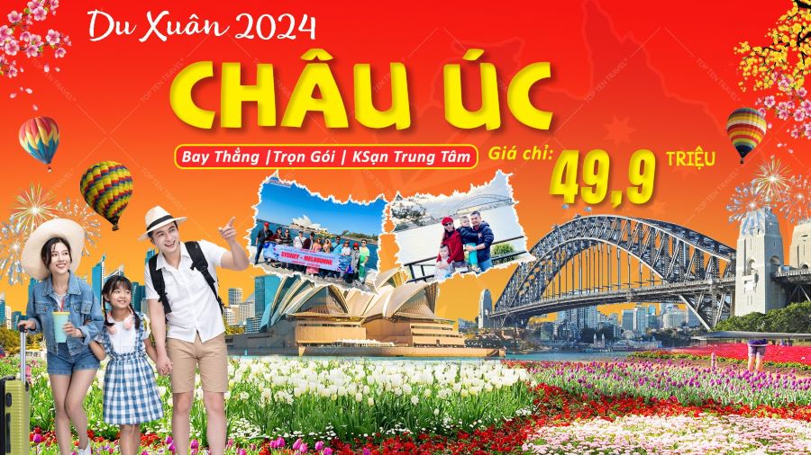 Tour du lịch Úc Tết 2024 hành trình cao cấp