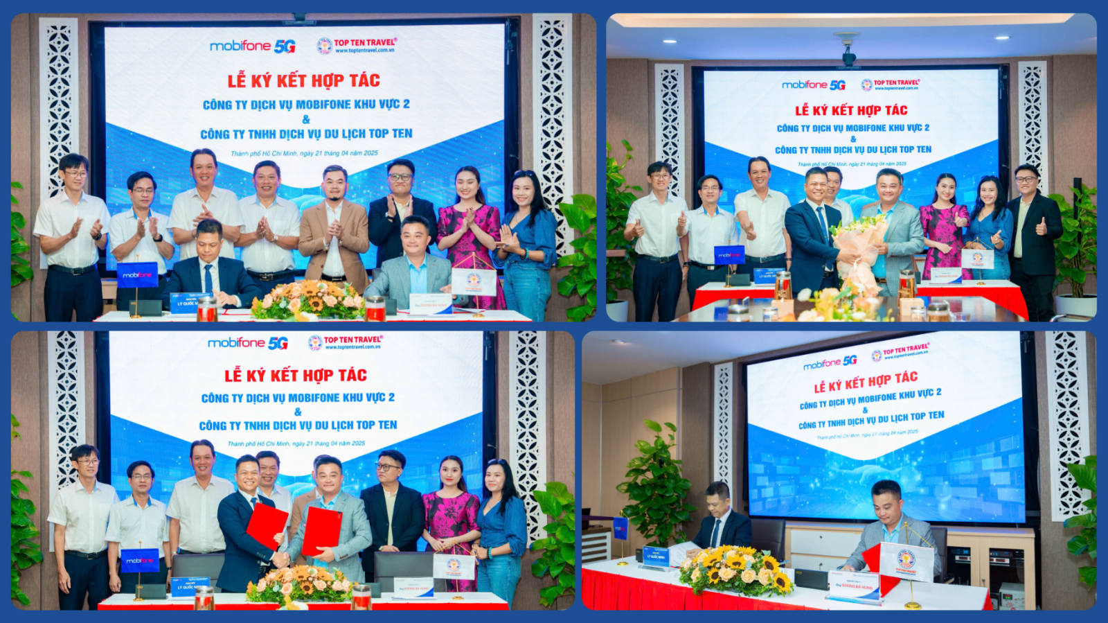 Lễ ký kết hợp tác chiến lược giữa Top Ten Travel và MobiFone - Bước tiến mới trong liên kết đa ngành