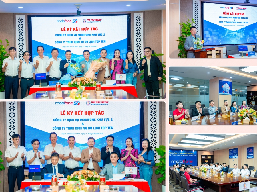 Lễ ký kết hợp tác chiến lược giữa Top Ten Travel và MobiFone - Bước tiến mới trong liên kết đa ngành