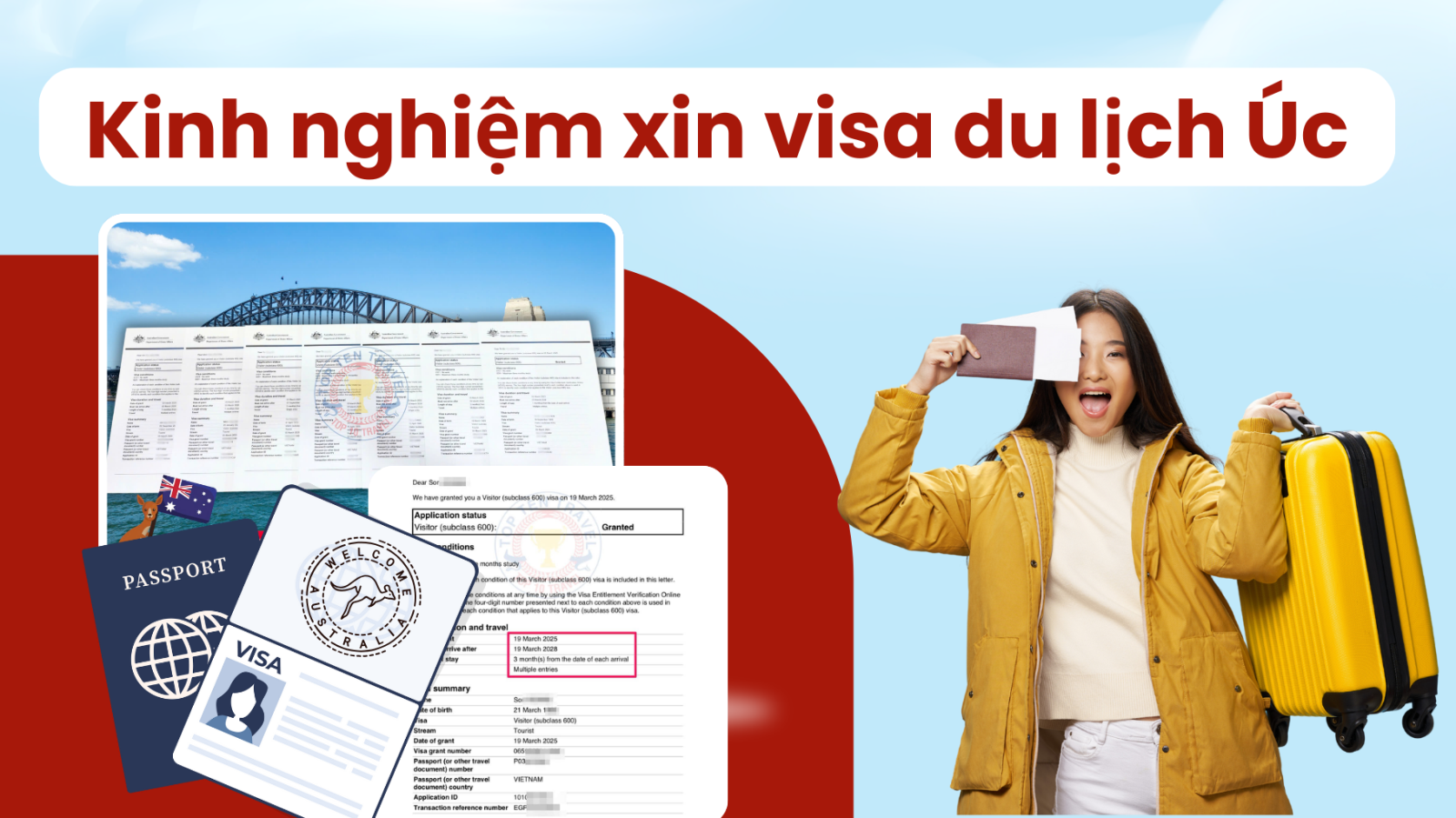 Kinh nghiệm xin visa du lịch Úc mới nhất