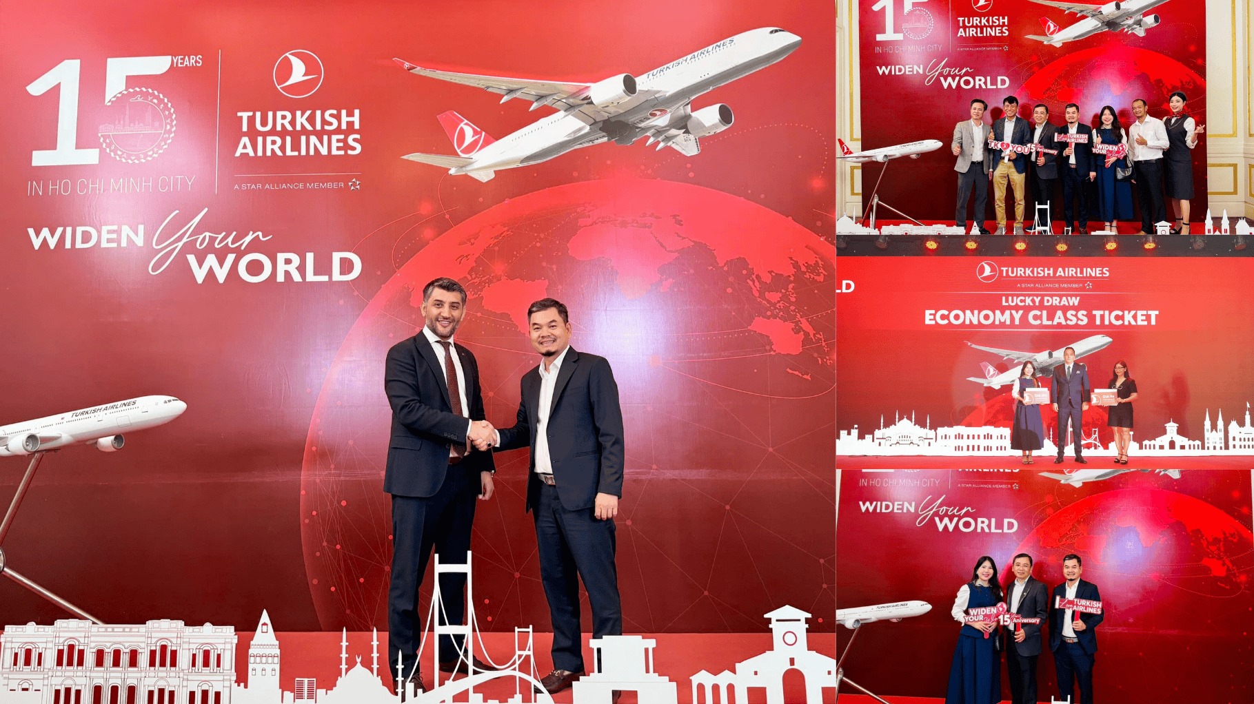 Top Ten Travel tham dự lễ kỷ niệm 15 năm thành lập Turkish Airlines tại TP. Hồ Chí Minh