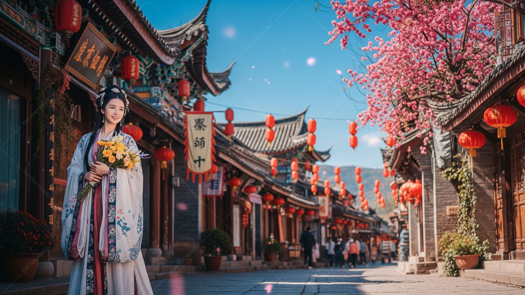 Thành Cổ Lệ Giang - Viên ngọc cổ trấn nổi tiếng dưới chân núi tuyết