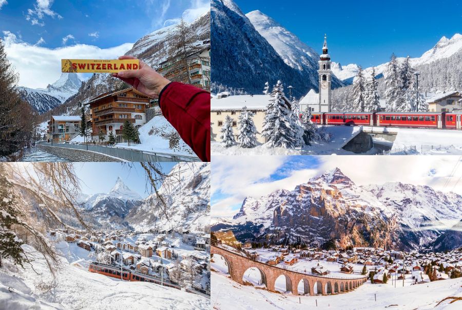 Các địa điểm nổi tiếng khi đi du lịch Thụy Sĩ mùa đông