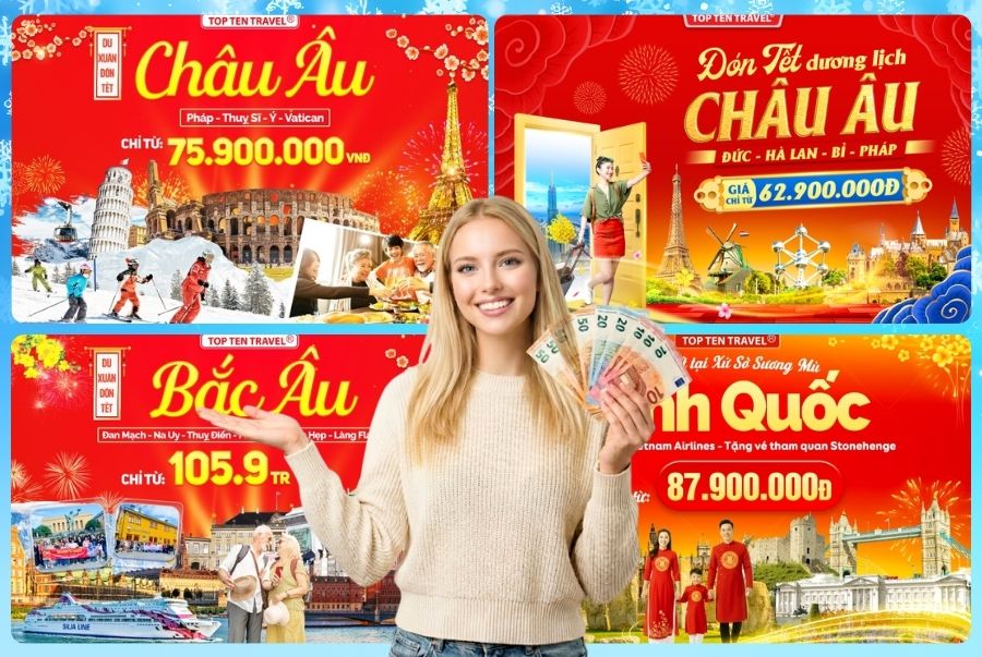 Tour du lịch Châu Âu mùa đông bao nhiêu tiền?