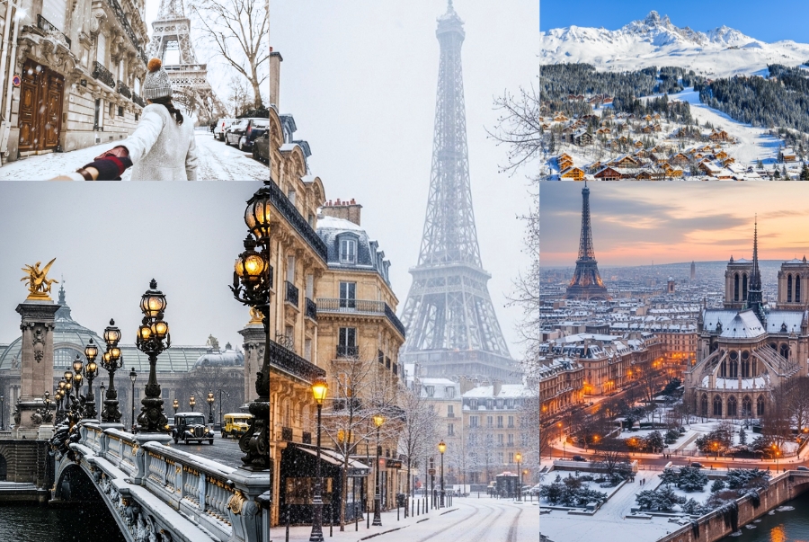 Du lịch Pháp tháng mấy có tuyết rơi?