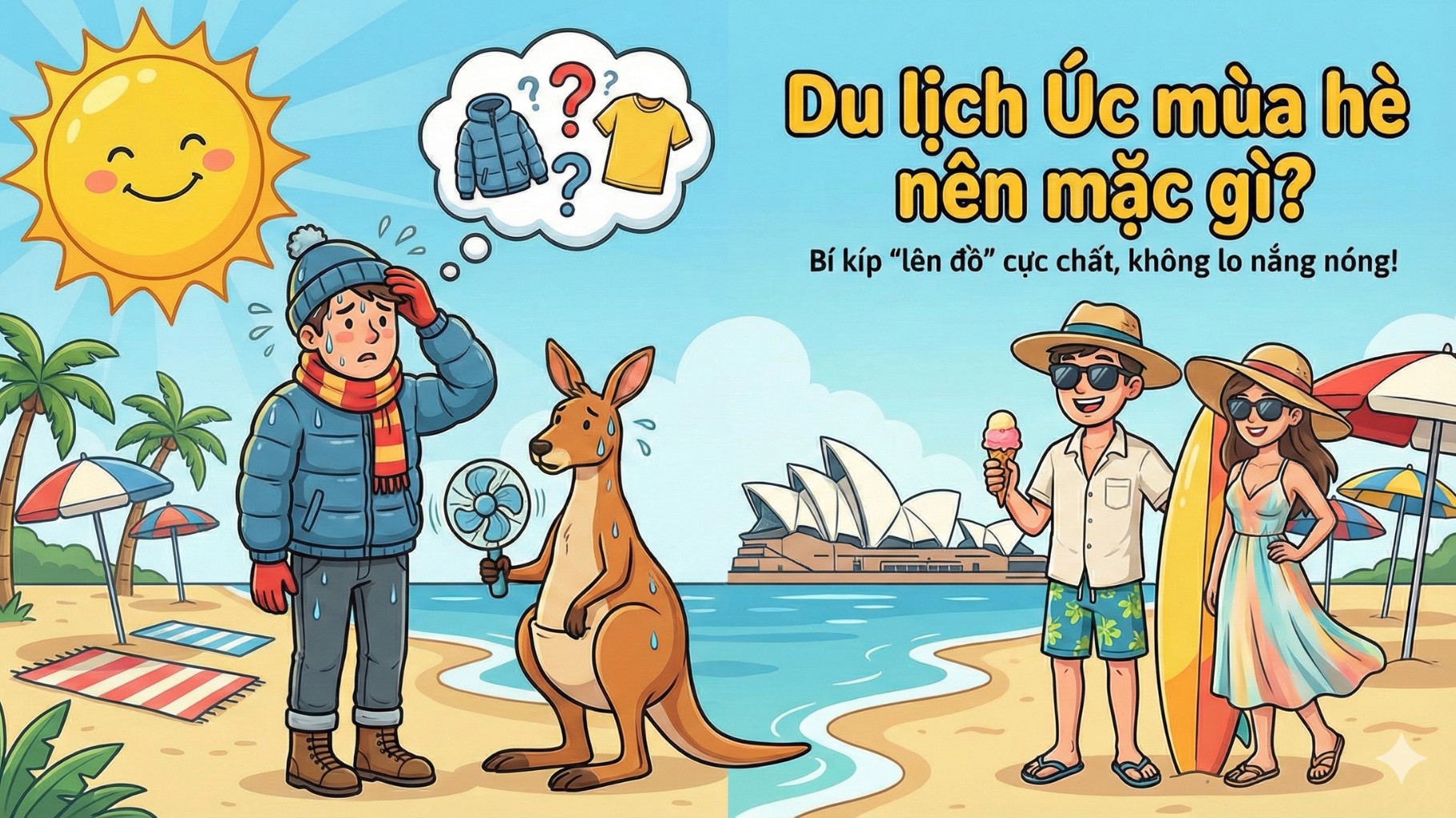 Du lịch Úc mùa hè nên mặc gì?