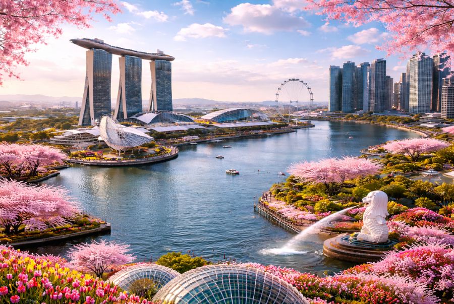Marina Bay mùa xuân có gì đẹp và đáng trải nghiệm?