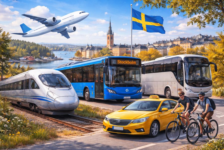 Các phương tiện di chuyển tiện lợi tại Thụy Điển