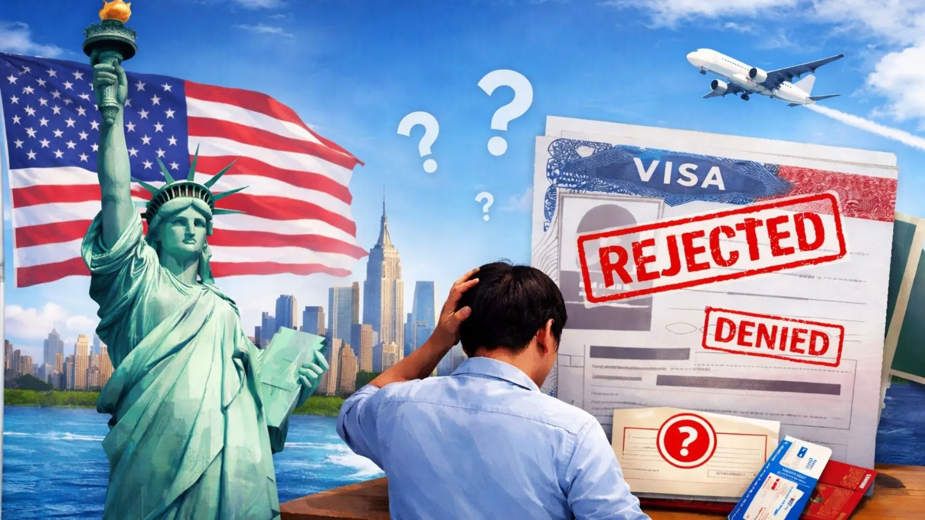 Rớt visa Mỹ có xin lại được không? Quy trình & Kinh nghiệm thực tế