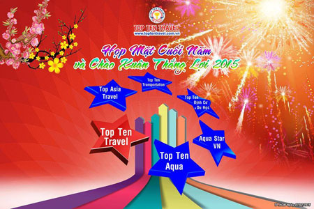 Tiệc Tất niên Top Ten Travel - Chào xuân thắng lợi 2015