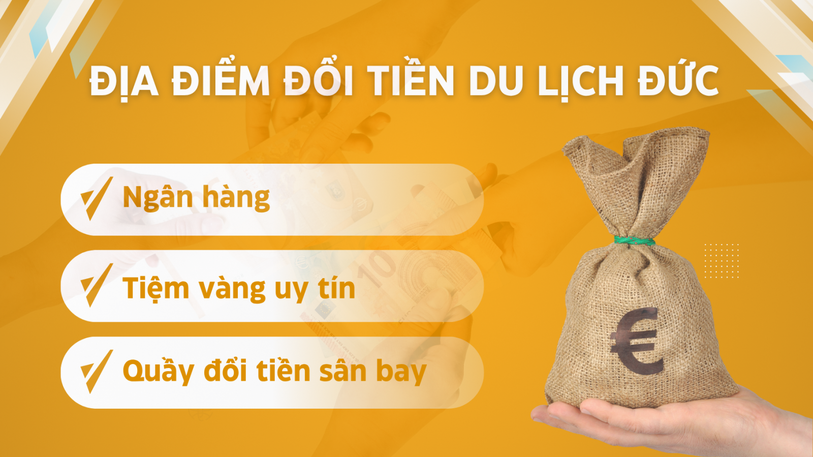 Đổi tiền khi đi du lịch Đức ở đâu