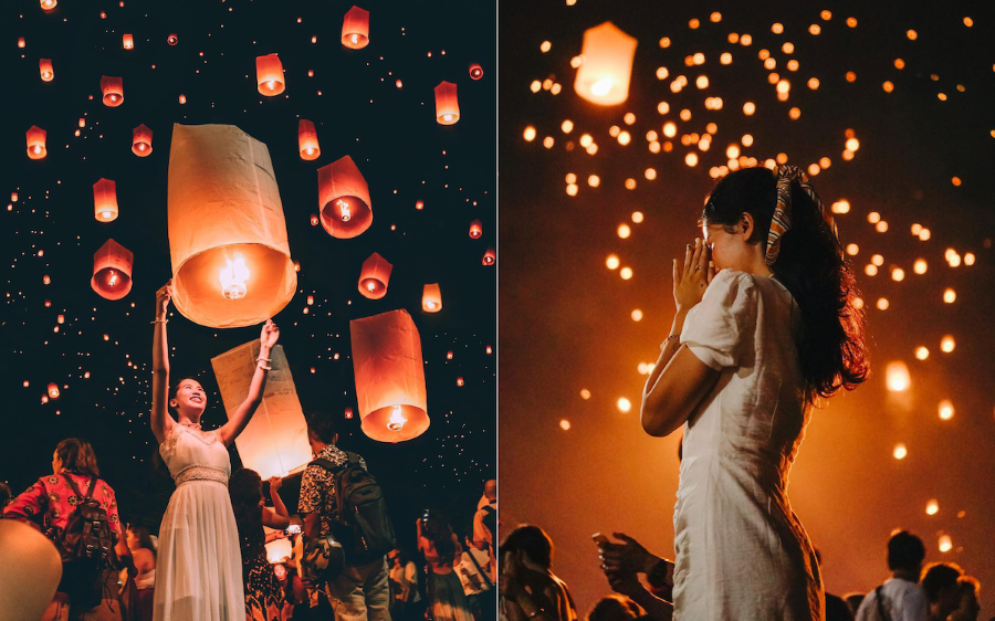 Khám phá Lễ hội đèn trời Yi Peng nổi tiếng tại Chiang Mai Thái Lan