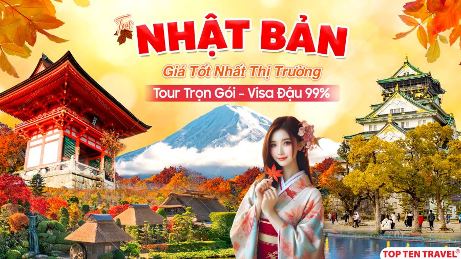 Du lịch Nhật Bản trọn gói: Giá rẻ, chất lượng, visa đậu 99,9%