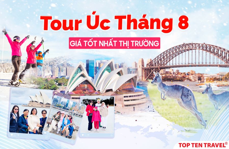 Tổng hợp Tour Úc Tháng 8 Giá Tốt Nhất Thị trường