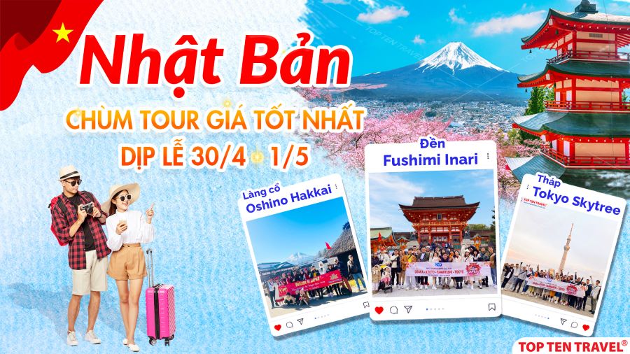 Chùm Tour Nhật Bản Giá Tốt Dịp Lễ 30/04 -1/5