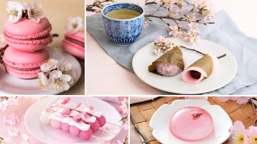 Mê mẩn trước 9 món ăn hấp dẫn được làm từ hoa anh đào tại Nhật Bản