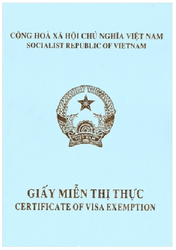 Hình thức giấy miễn thị thực