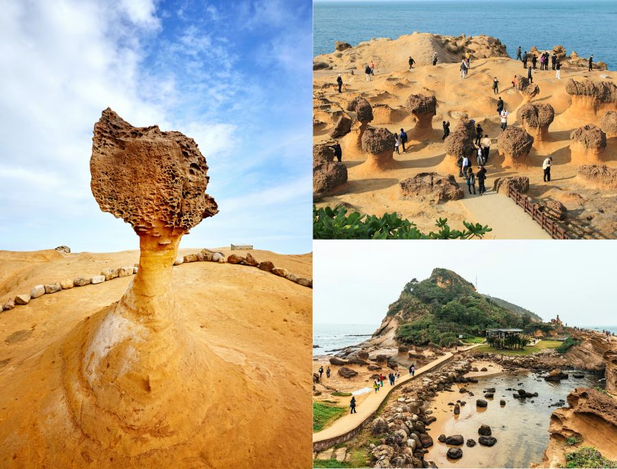 Khám phá vẻ đẹp mê mẩn của Công viên địa chất Dã Liễu tại Đài Bắc