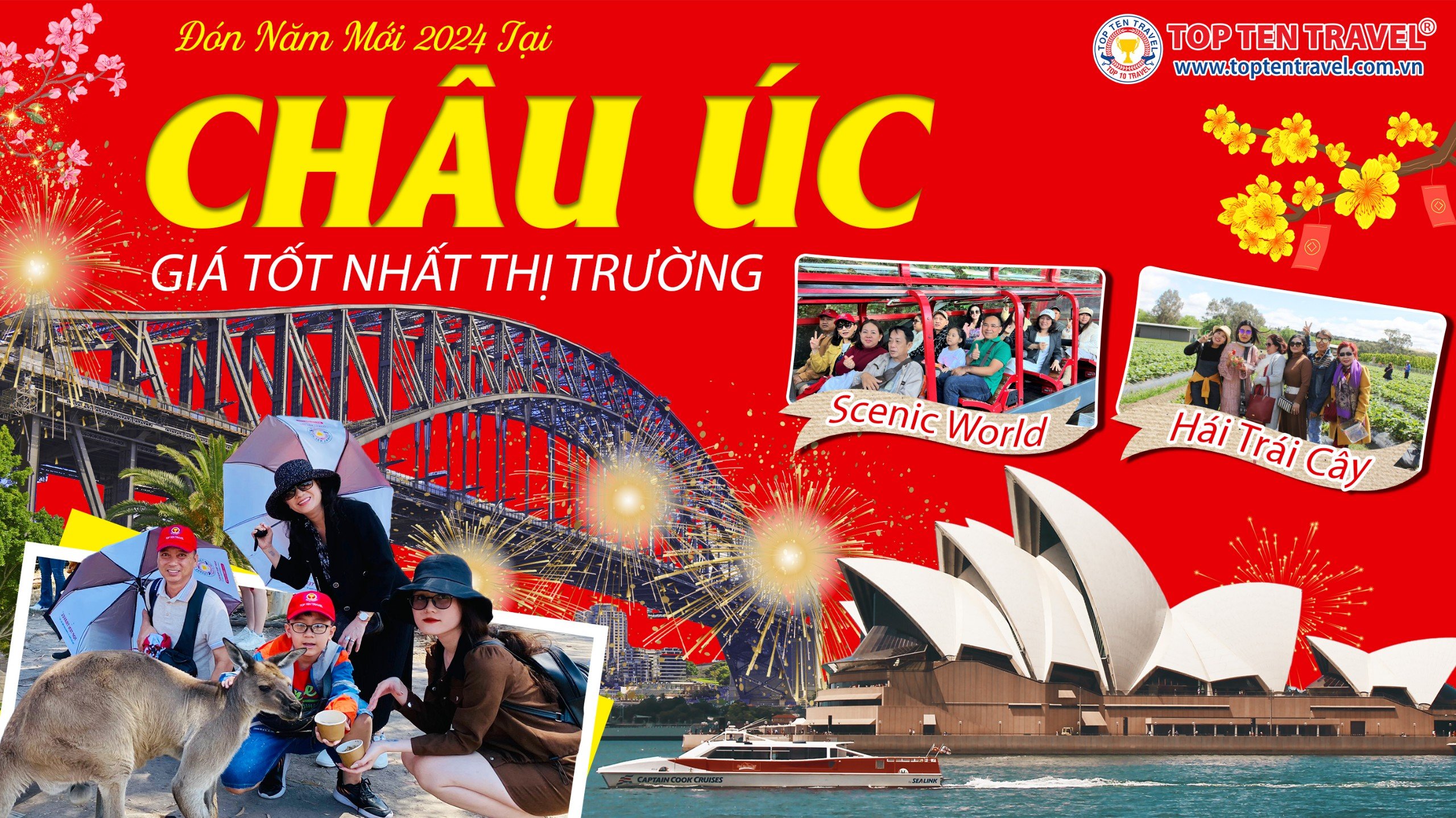 Chi phí cho chuyến du lịch Úc trọn gói tại Top Ten Travel