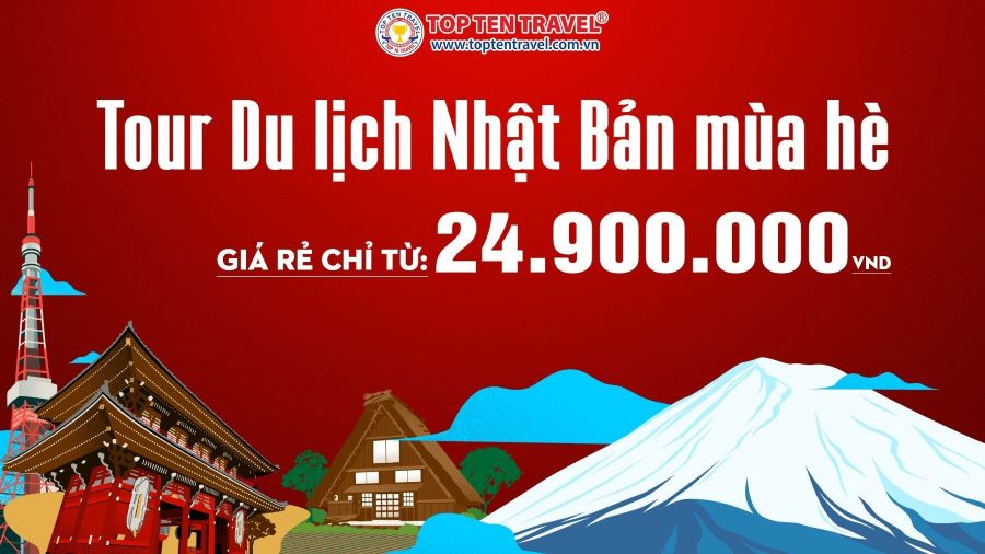 Danh sách 5 tour du lịch Nhật Bản mùa hè giá rẻ (Cập nhật tháng 6/2023)