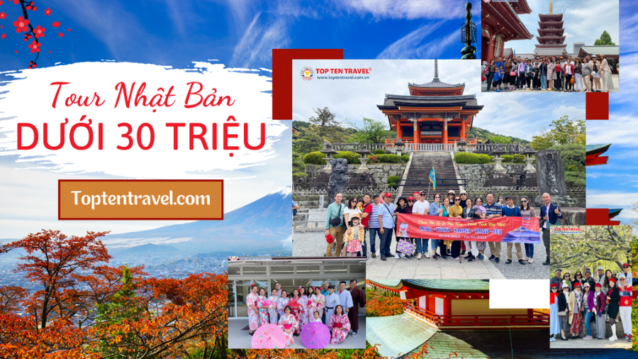 Danh sách các tour Nhật Bản dưới 30 triệu