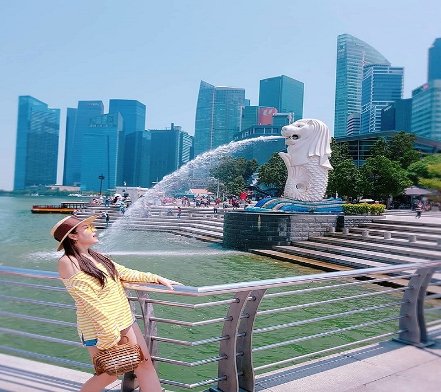 Du lịch Singapore nhất định phải ghé thăm công viên sư tử biển Merlion Park