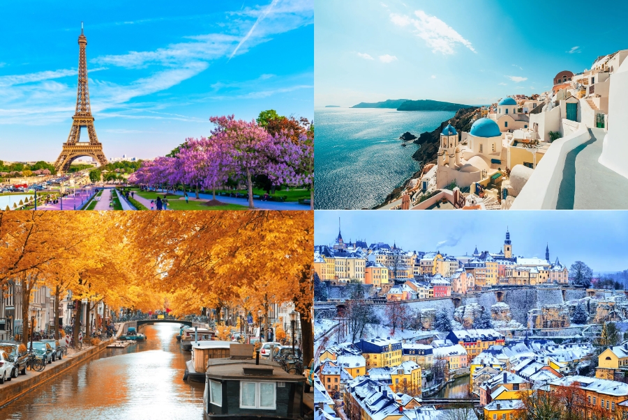 Nên du lịch châu Âu vào mùa nào?