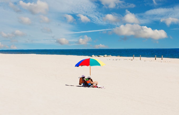 Những bãi biển mùa hè của nước Mỹ