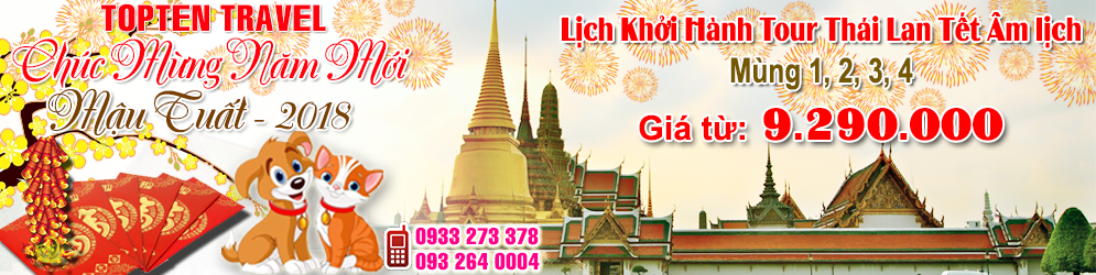 Du lịch Thái Lan Tết Nguyên Đán 2018