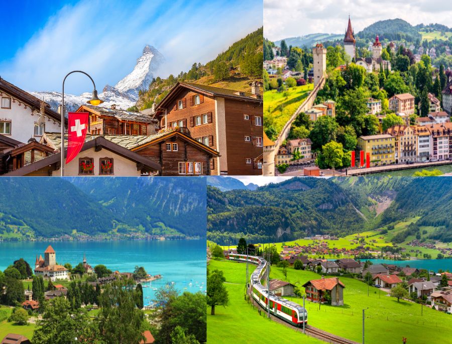 Top các địa điểm du lịch tuyệt đẹp tại Thụy Sĩ