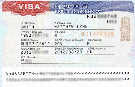 Thủ Tục Xin Visa Thăm Thân Hàn Quốc