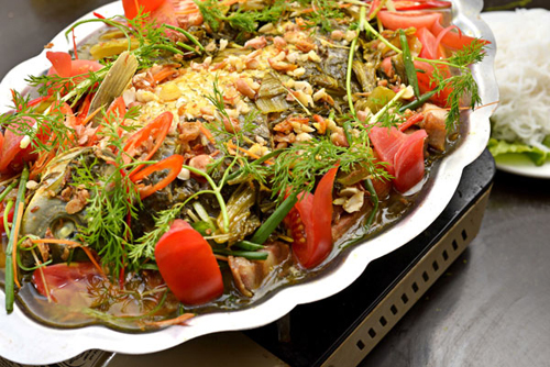 Cá hấp ngọt ngào trên xứ cam