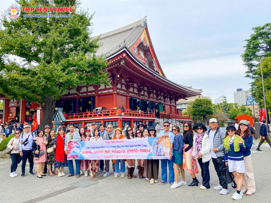 Tour Nhật Bản: Narita - Tokyo - Phú Sĩ - Yamanashi (No shop)