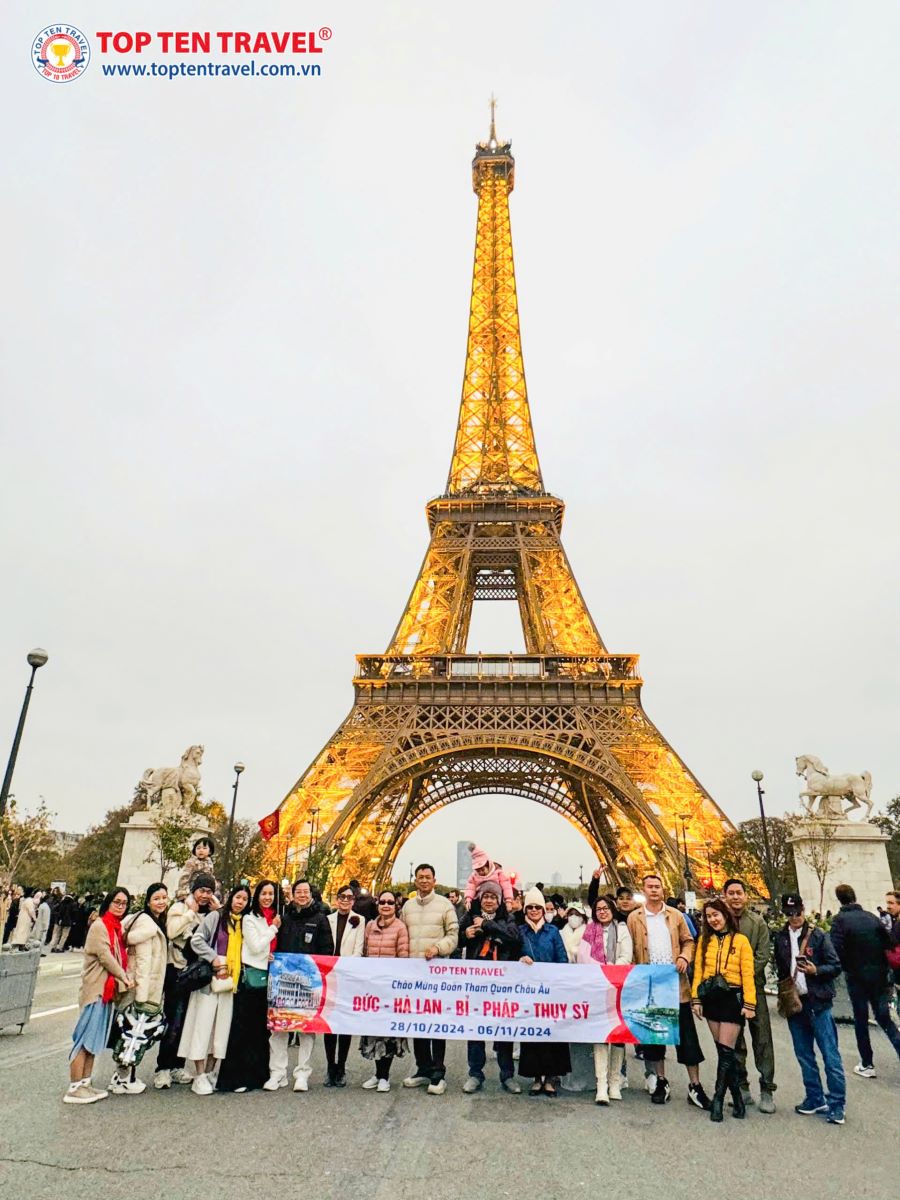 Tour Châu Âu Lễ 30/04: Đức - Hà Lan - Bỉ - Pháp - Thuỵ Sỹ 9N9D