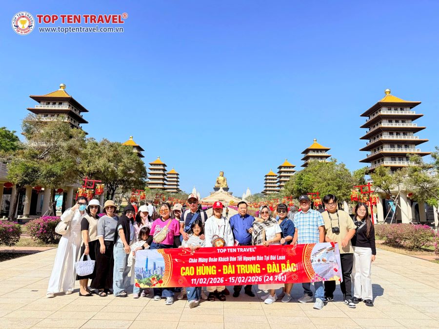 Tour Đài Loan: Cao Hùng - Đài Trung - Đài Bắc 5N4D