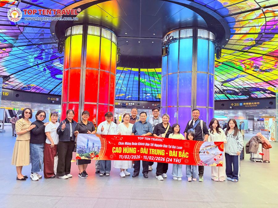 Tour Đài Loan: Cao Hùng - Đài Trung - Đài Bắc 5N4D