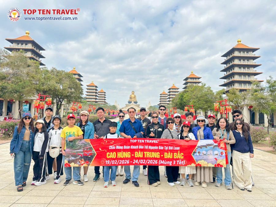 Tour Đài Loan: Cao Hùng - Đài Trung - Đài Bắc 5N4D