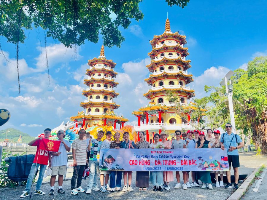 Tour Đài Loan: Cao Hùng - Đài Trung - Đài Bắc 5N4D