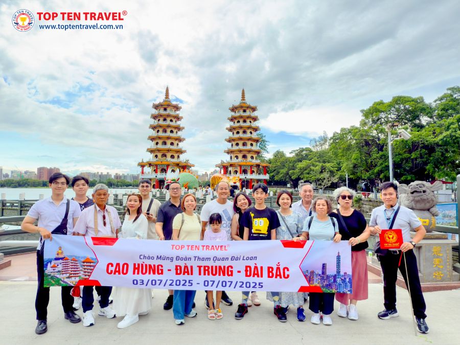 Tour Đài Loan: Cao Hùng - Đài Trung - Đài Bắc 5N4D