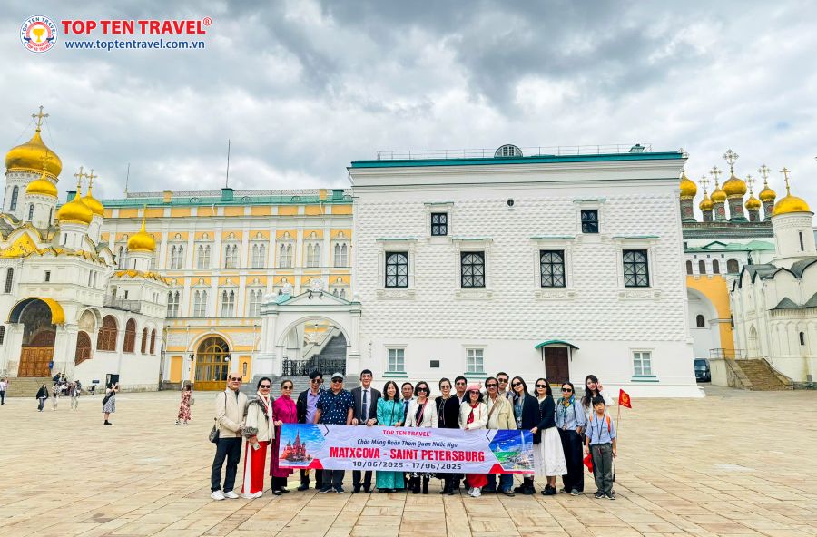 Tour du lịch Nga: Moscow - Saint Petersburg