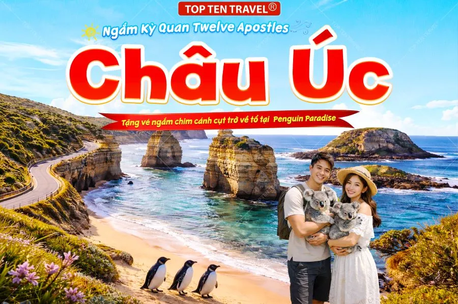 Tour du lịch Úc: Melbourne - Đảo Phillip - Great Ocean Road 5N5D