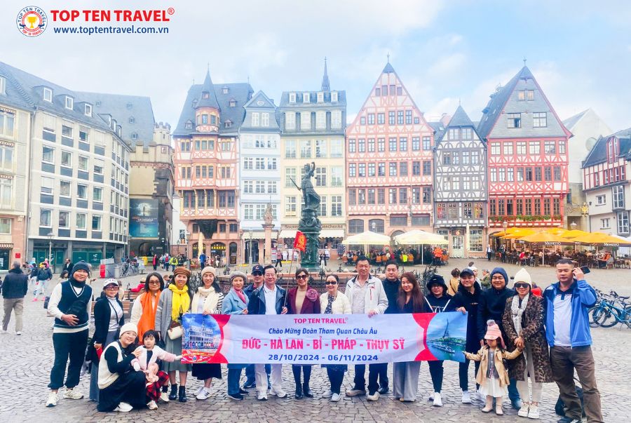 Tour Châu Âu: Hà Lan - Đức - Lux - Pháp - Bỉ 10N9D