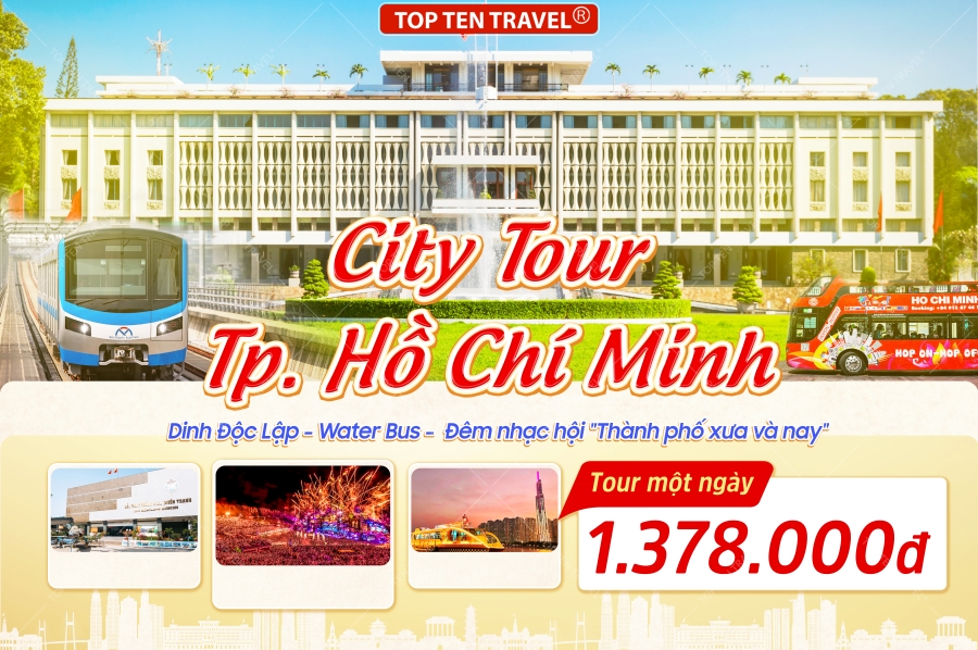Tour Water Bus - City Tour Hồ Chí Minh 1N