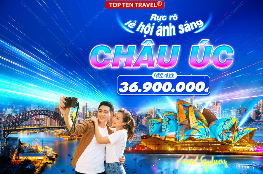 Tour du lịch Úc Mùa Lễ Hội Vivid Sydney