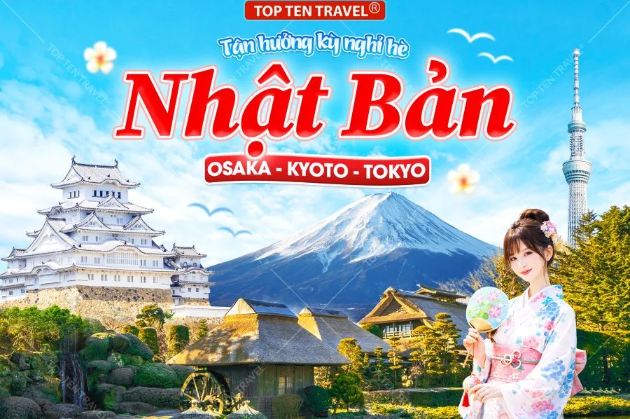 Tour Nhật Bản Giá Tốt: Osaka - Kyoto - Tokyo (No Shop)