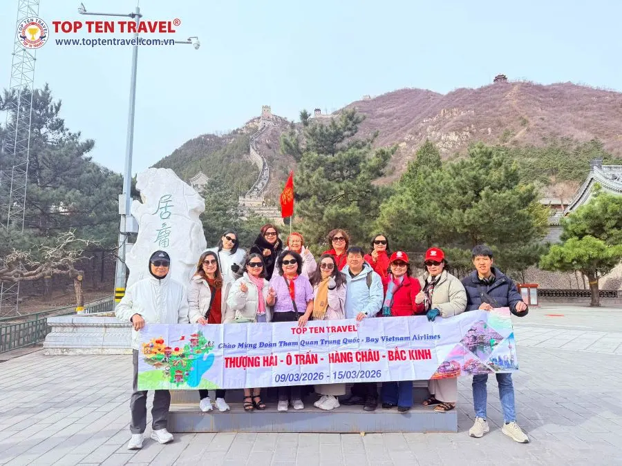 Tour Trung Quốc: Bắc Kinh - Trường Thành - Cố Cung 4N4D