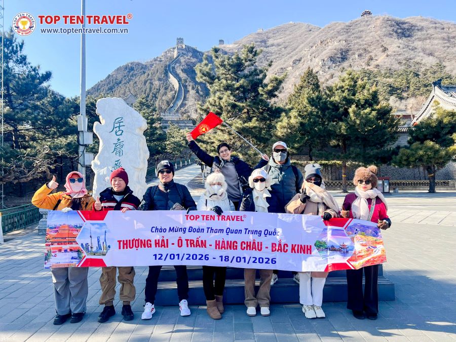 Tour Trung Quốc: Bắc Kinh - Trường Thành - Cố Cung 4N4D