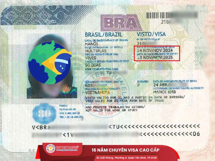 Thị Thực Du Lịch Brazil