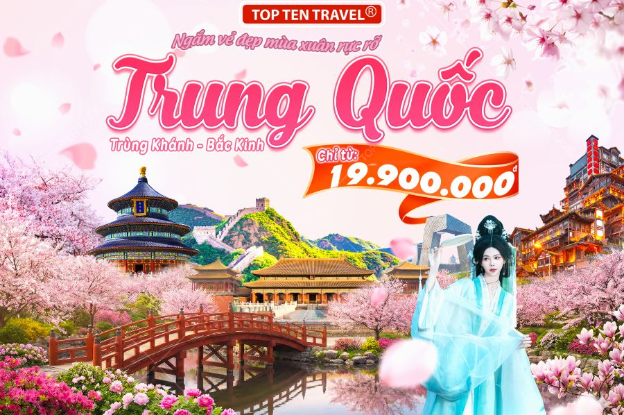 Tour Trung Quốc: Trùng Khánh - Bắc Kinh 6N5D